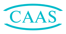 initials CAAS in teal