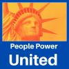 Image of statue of liberty with text that reads People Power United