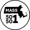 outline map of Massachusetts with 50501 