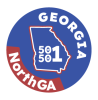 map of Georgia with 50501 inside